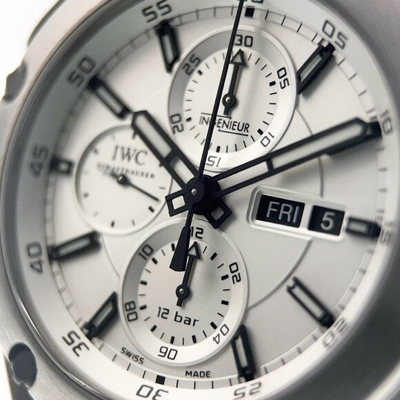 IWC Ingenieur Chrono Titanium Silver Dial 45mm Automatic Men's Watch IW386501 - Picture 2 of 9